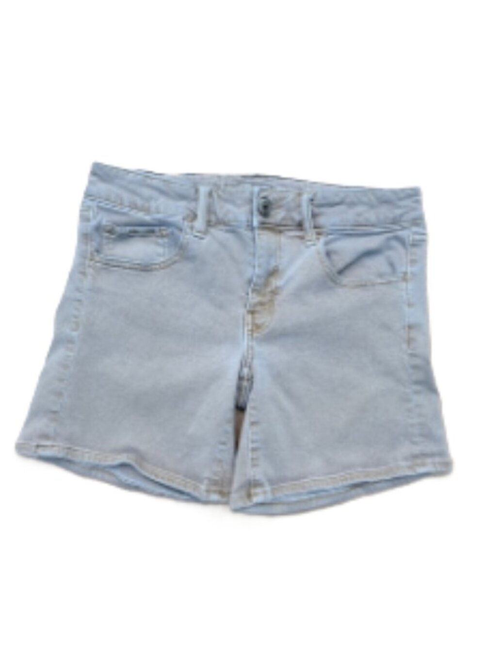 American Eagle Super Stretch Twill Midi Shorts Women’s 8 Tan Khaki Retro